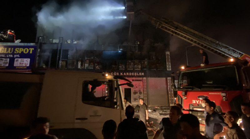 Diyarbakır’da gıda toptancılar sitesinde yangın