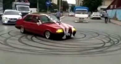 Düğünde drift pahalıya mal oldu
