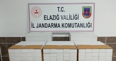 Elazığ’da 50 bin adet gümrük kaçağı makaron ele geçirdi