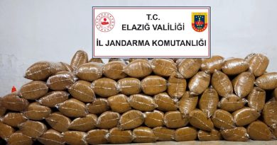 Elazığ’da 775 kilogram kaçak kıyılmış tütün ele geçirildi