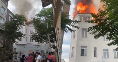 Fatih’te apart olarak kullanılan binada korkutan yangın