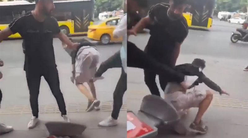 Fatih’te köpeğe eziyet eden kişiye linç girişimi