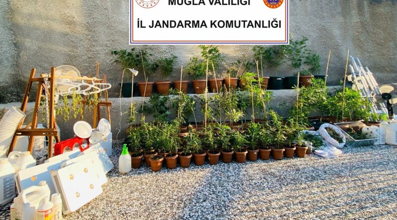 Fethiye’de lüks villaya uyuşturucu baskını