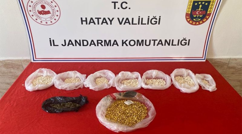 Hatay’da 4 bin 500 adet captagon hap ele geçirildi
