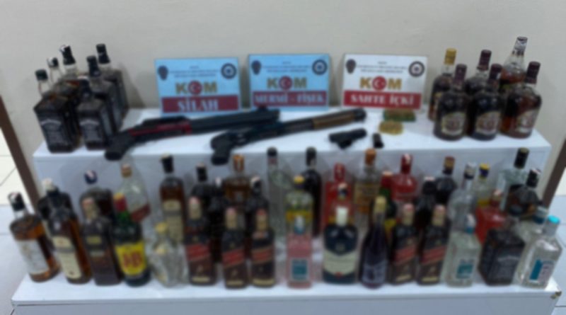 Hatay’da kaçak içki operasyonu