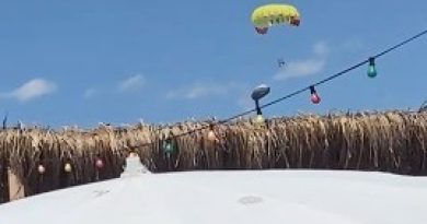 Havada panik kameralara böyle yansıdı