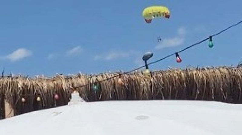 Havada panik kameralara böyle yansıdı