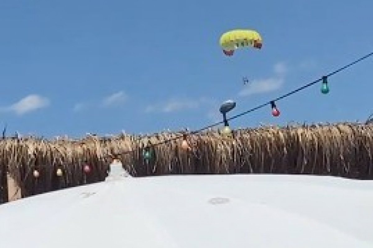 Havada panik kameralara böyle yansıdı