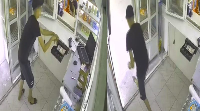 Hırsız, ihtiyacı kadarını alıp ortadan kayboldu