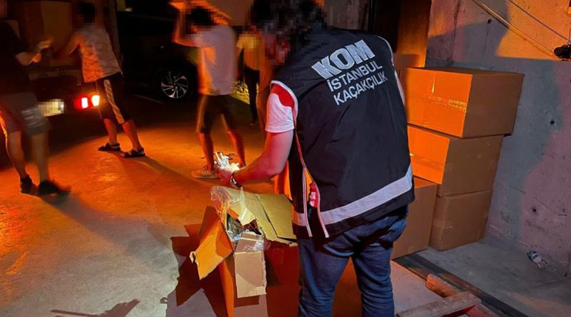 İstanbul’da tütün kaçakçılarına büyük operasyon: 9 gözaltı