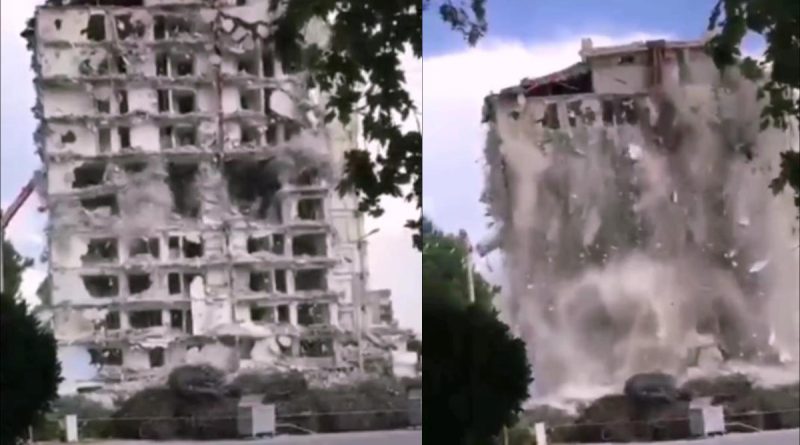 İzmir’de paniğe yol açan yıkım: O anlar kamerada