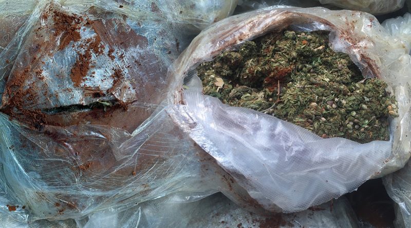 Kahve ile kamufle edilmiş 72 kilo esrar ele geçirildi