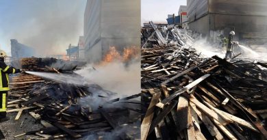 Kereste fabrikasında yangın