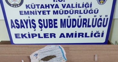 Kütahya’da iki kişinin üzerinde uyuşturucu çıktı