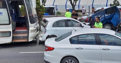 Kütahya'da zincirleme trafik kazası: 3 yaralı