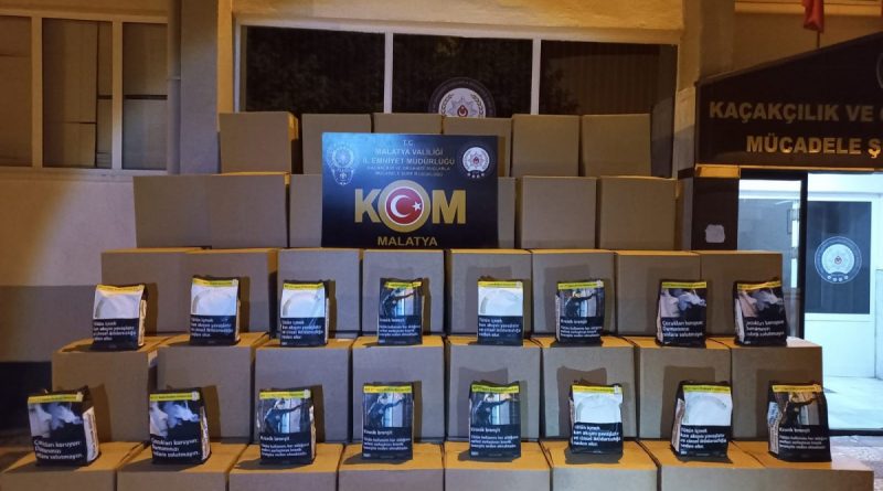 Malatya’da kaçak tütün ele geçirildi