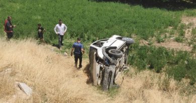 Malatya’da şarampole uçan araçta can pazarı: 2’si ağır 6 yaralı