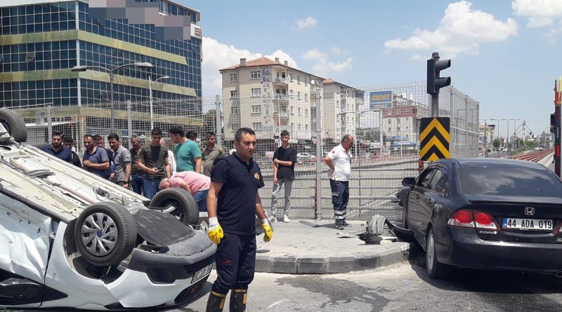 Malatya’da trafik kazası: 3 yaralı