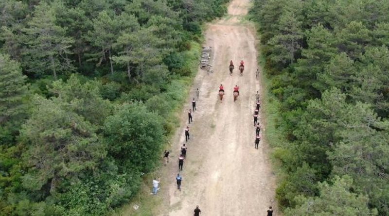 Maltepe’de orman yangınlarına karşı atlı polislerden denetim