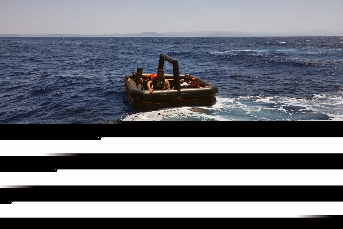 Marmaris açıklarında 7 düzensiz göçmen kurtarıldı