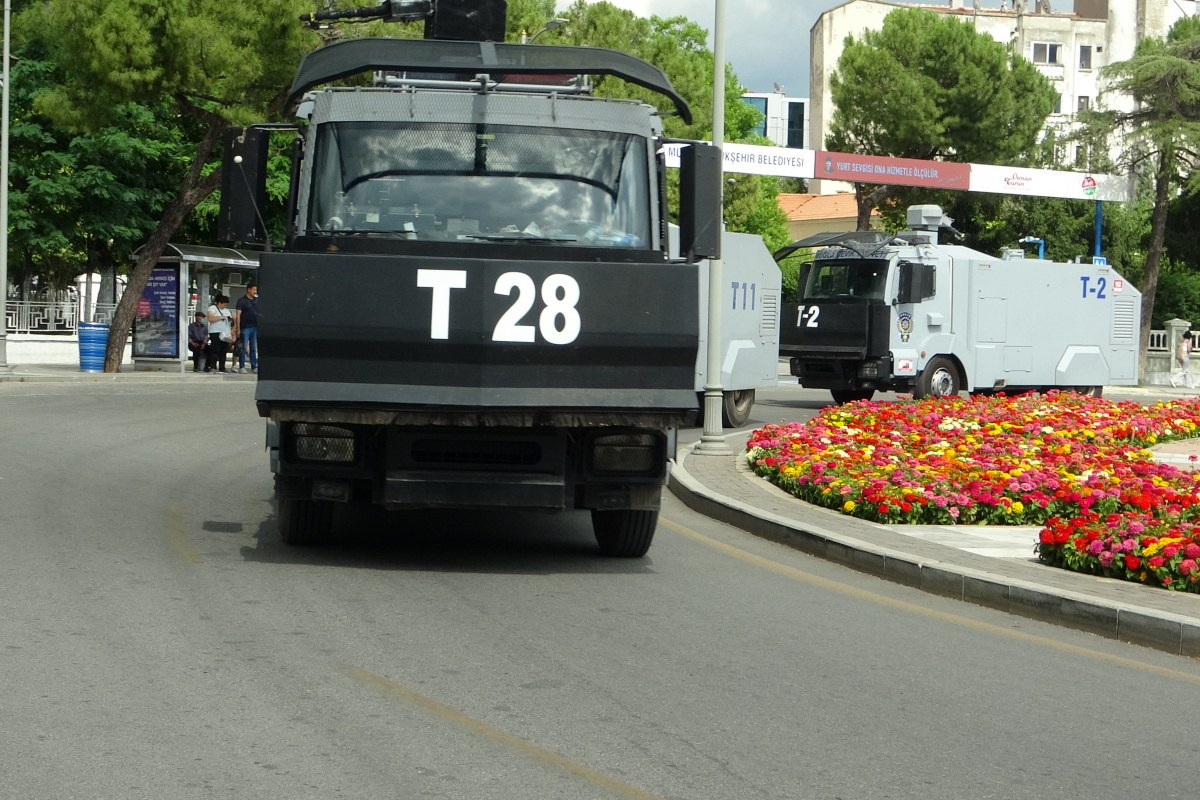 Marmaris yangınında görev alan TOMA'lar uğurlandı