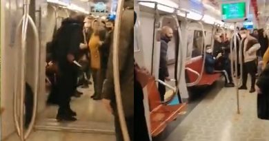 Metrodaki bıçaklı saldırgan tahliye oldu