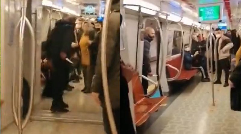 Metrodaki bıçaklı saldırgan tahliye oldu