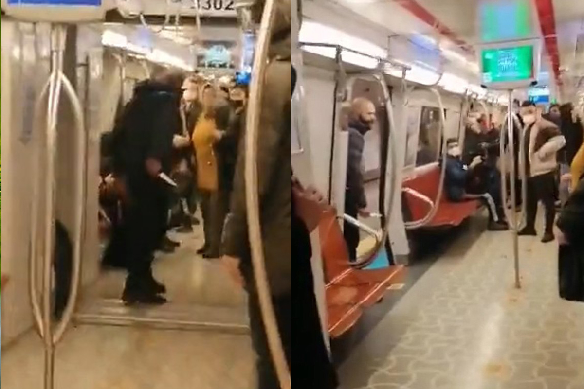 Metrodaki bıçaklı saldırgan tahliye oldu