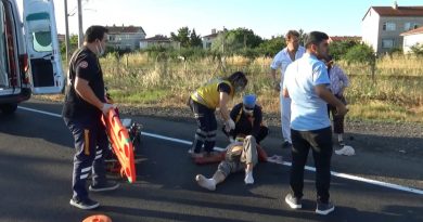 Muratlı'da alkollü sürücü motosiklete çarptı: 1 ağır yaralı