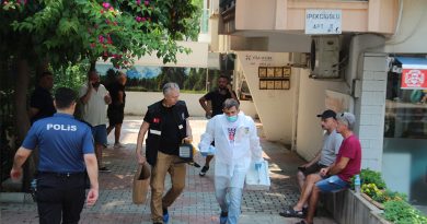 Ölüm arkadaşını ziyarete geldiği, binada yakaladı