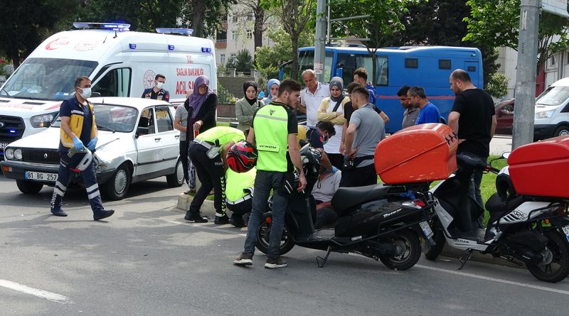 Ordu’da motosiklet ile otomobil çarpıştı: 1 yaralı