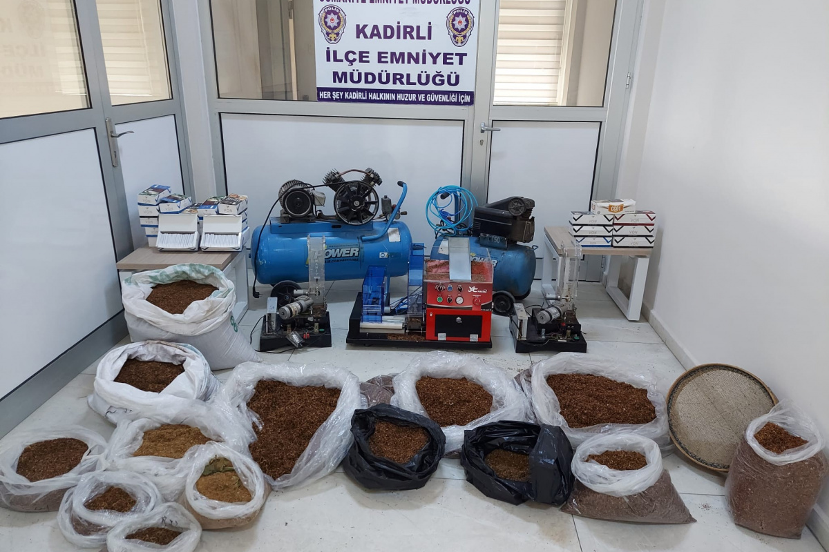 Osmaniye’de kaçak sigara operasyonuna 1 tutuklama