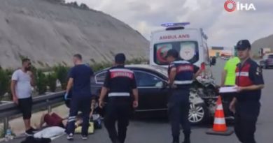 Otobanda feci kaza: 4 yaralı