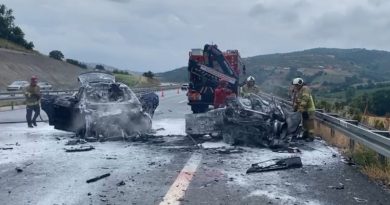 Otobanda ölümlü kaza