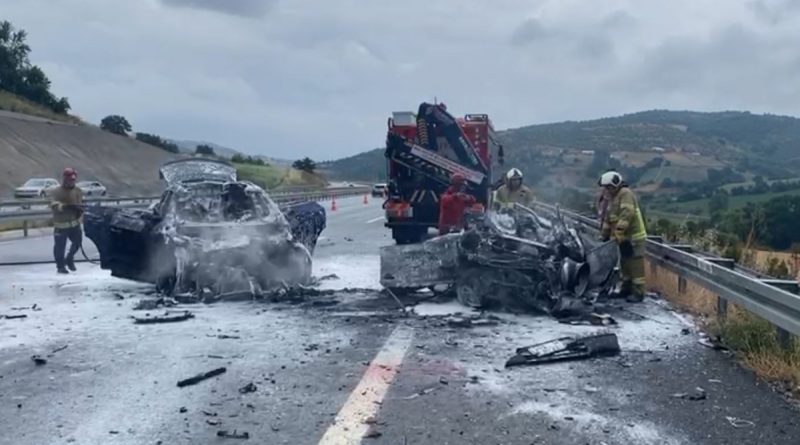 Otobanda ölümlü kaza