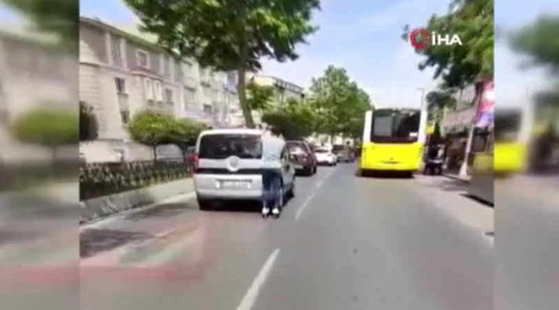 Patenli gencin tehlikeli yolculuğu kamerada