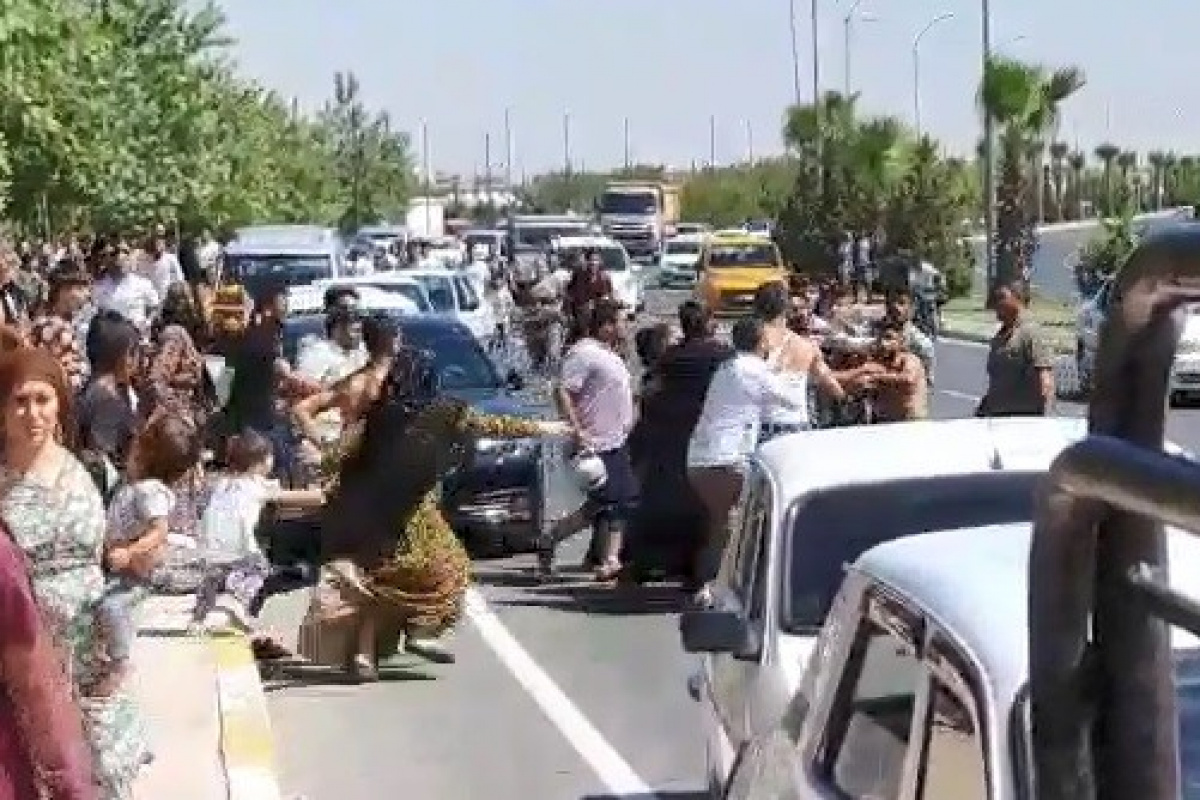 Piknikte yer kavgası kamerada