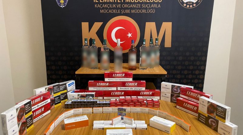 Rize'de sigara ve içki kaçakçılığı operasyonu: 6 gözaltı