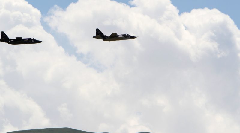 Rusya’ya ait Su-25 tipi savaş uçağı Ukrayna sınırında düştü