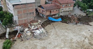 Selin verdiği tahribat havadan görüntülendi