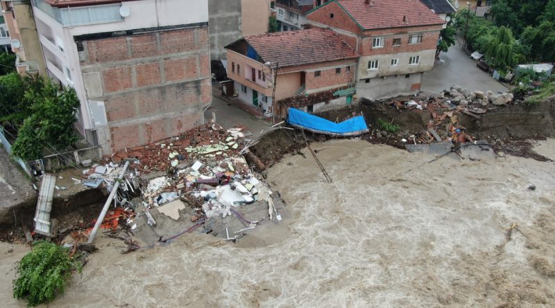 Selin verdiği tahribat havadan görüntülendi
