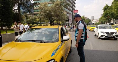 Şişli'de taksi denetimi