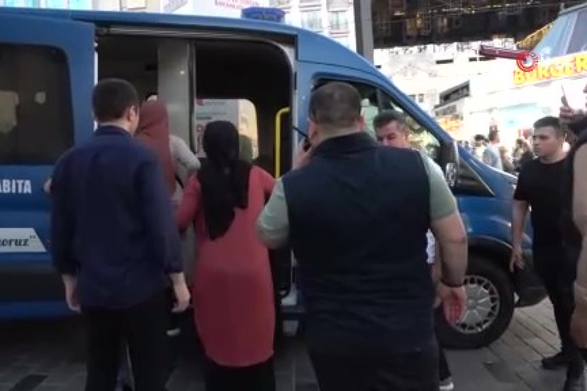 Taksim'de dilenci operasyonu: 4'ü çocuk 9 kişi yakalandı