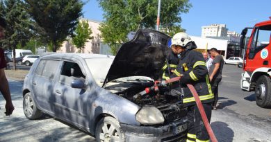 Tamire giderken alev aldı