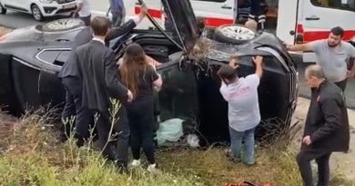 TBMM Başkanı korumaları kaza yaptı