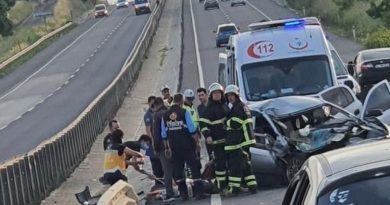 Tekirdağ’da zincirleme kaza: 1 ölü, 2 yaralı