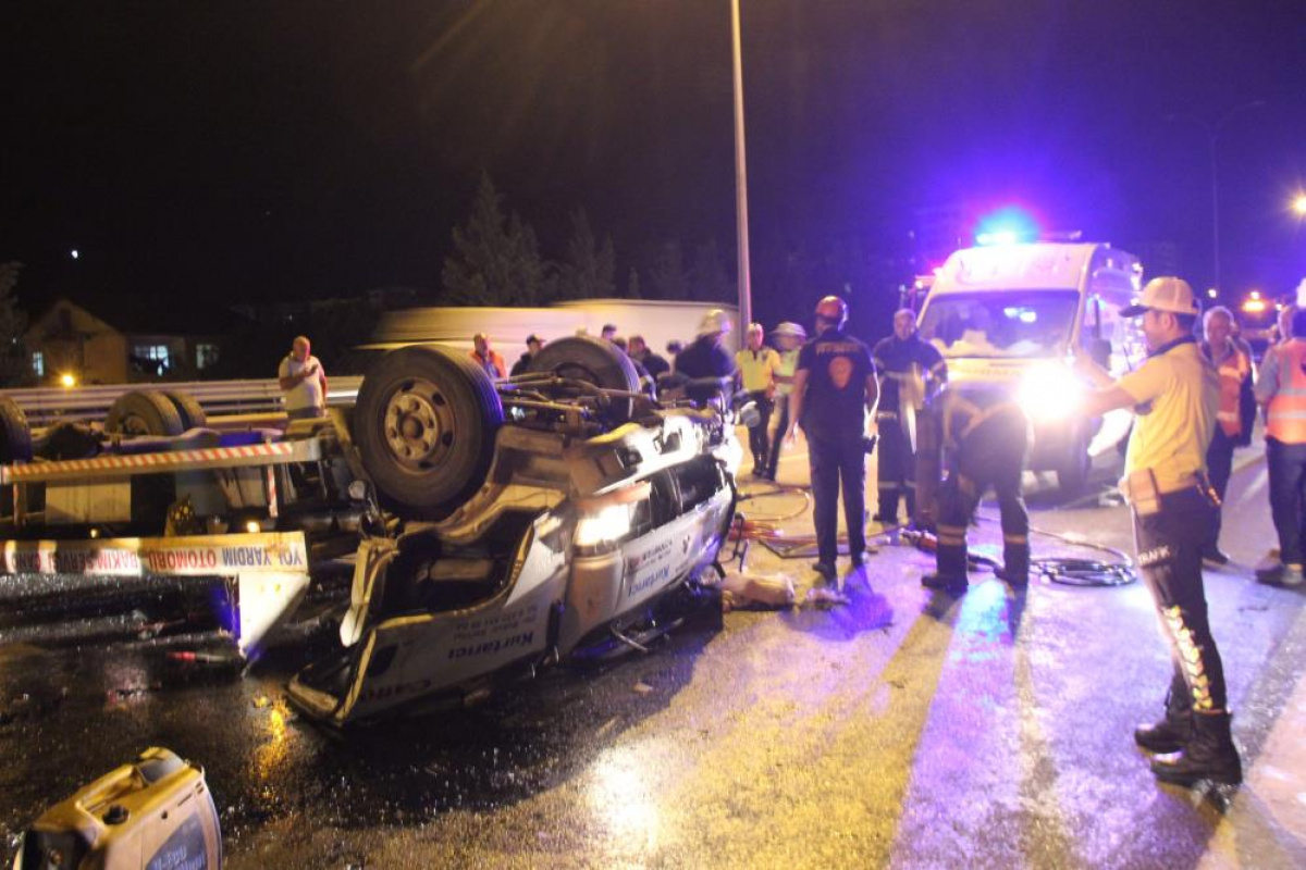 TEM Otoyolunda feci kaza: 1 kişi öldü, 2 kişi yaralandı