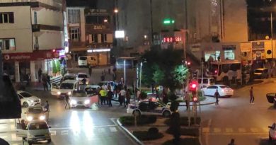 Trafik kazasının ardından kavga çıktı