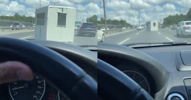 Ümraniye TEM otoyolunda korku dolu anlar: Kamyonetin kasasındaki konteyner yola düştü