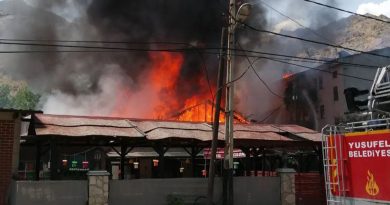 Artvin’de otelde korkutan yangın